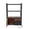 Recycled wood Industrial bookcase