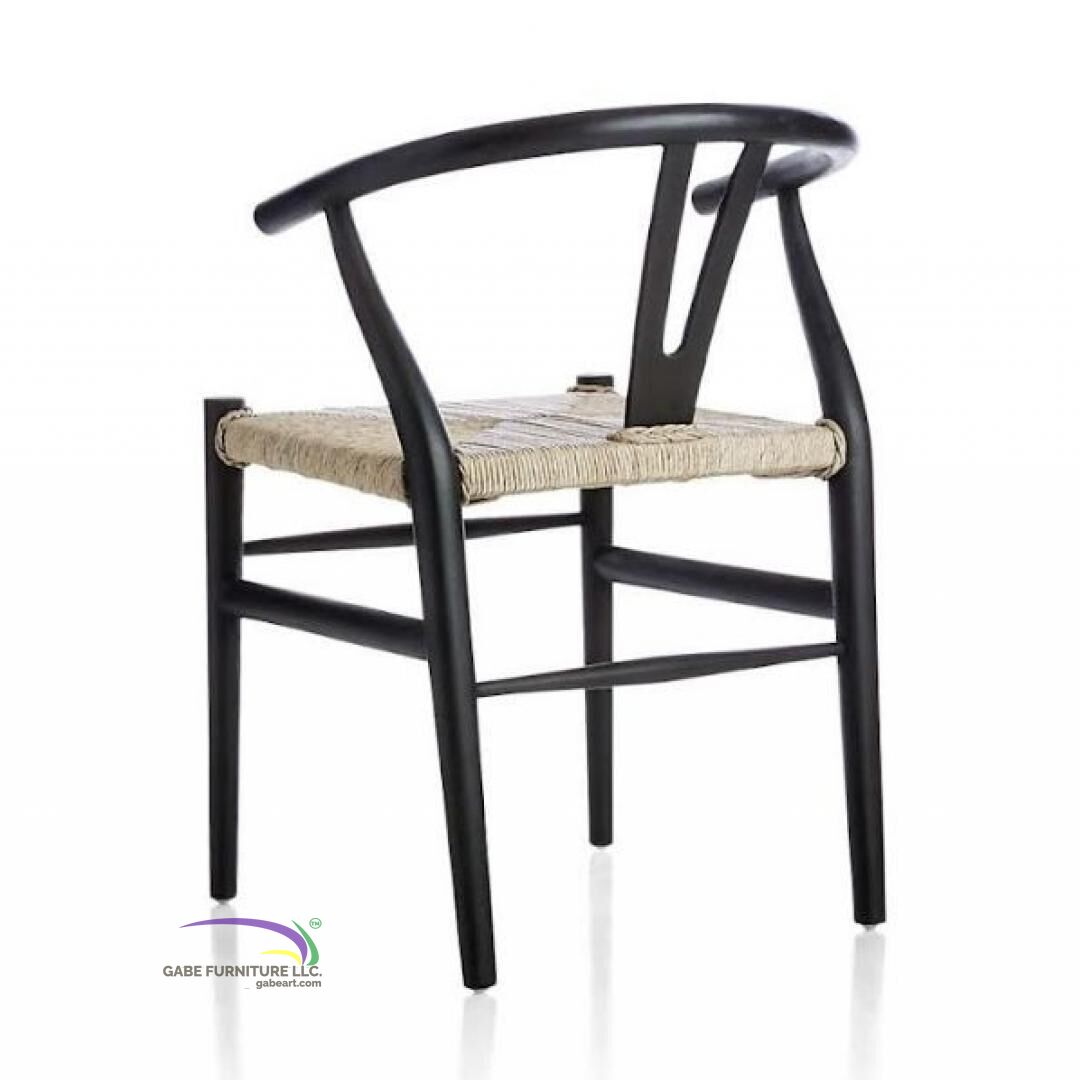 Arm Chair Chinese In Teak With Loom Weaving Seat E