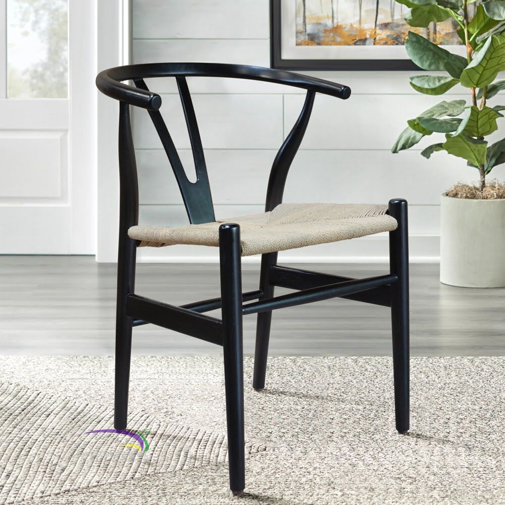 Arm Chair Chinese In Teak With Loom Weaving Seat