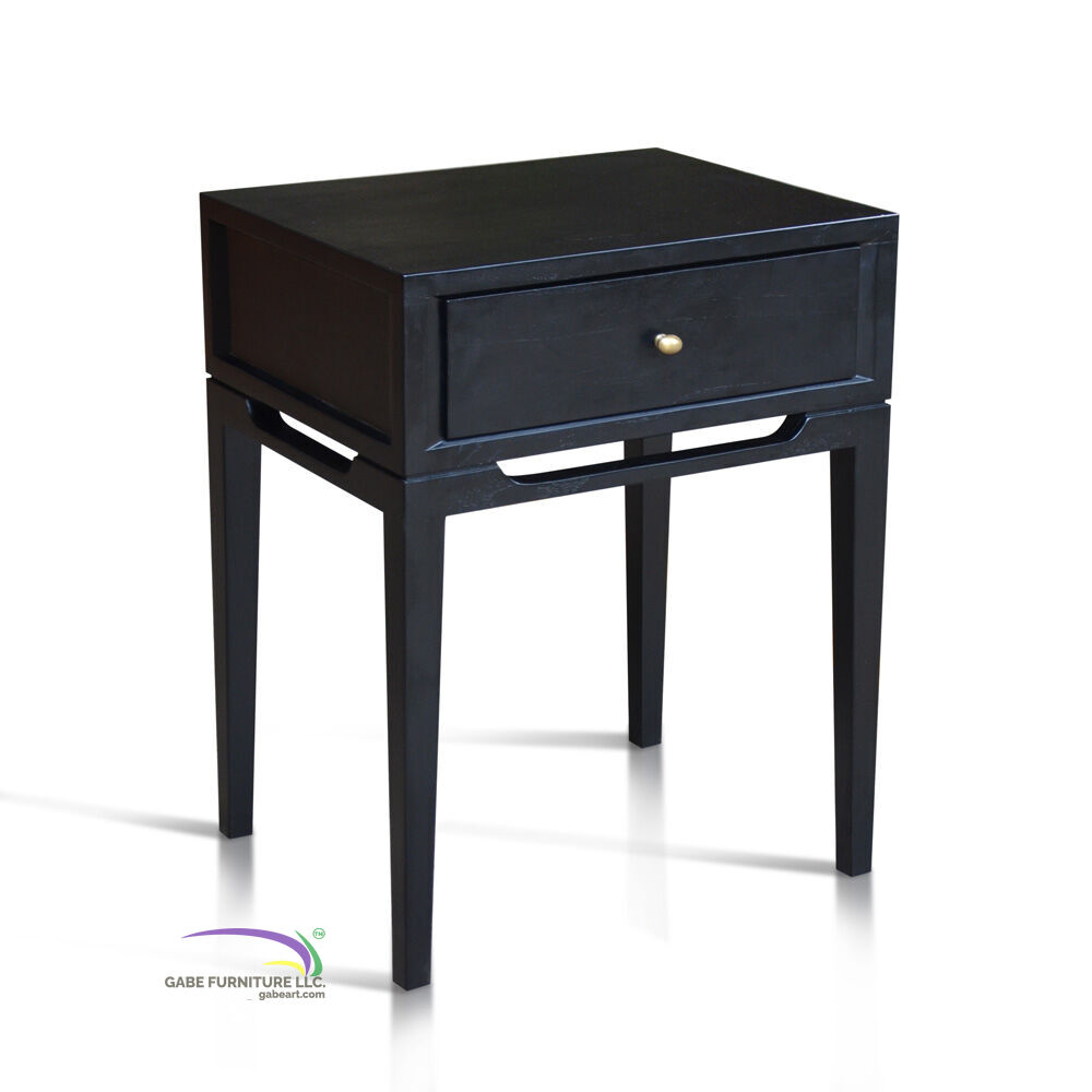 Bedside Table In Teak With One Drawer A