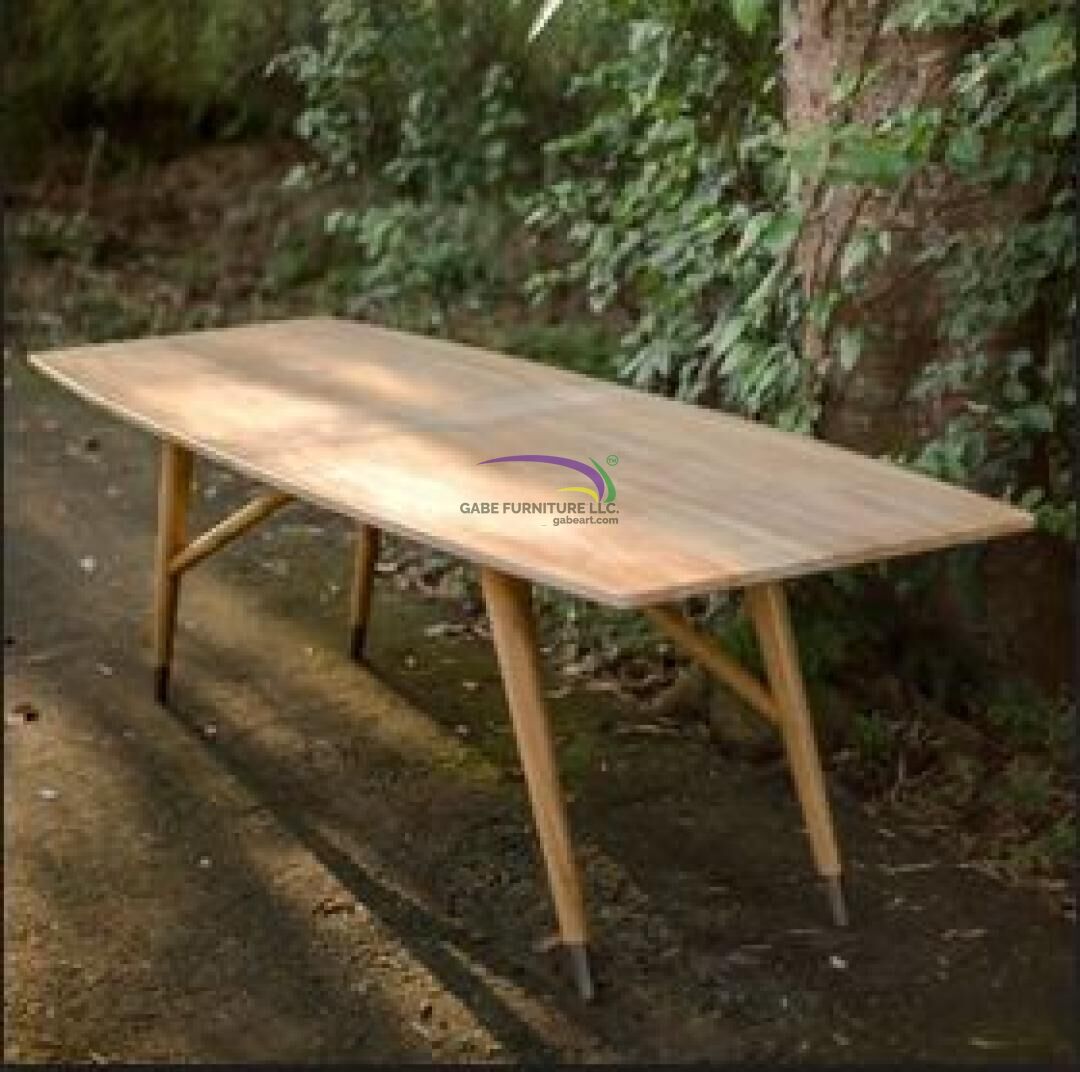 Dining Table Oval Top In Teak New Size B