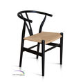 Arm Chair Chinese In Teak With Loom Weaving Seat A icon