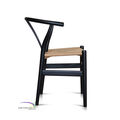 Arm Chair Chinese In Teak With Loom Weaving Seat B icon