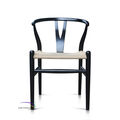 Arm Chair Chinese In Teak With Loom Weaving Seat H icon