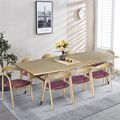Dining Table Oval Top In Teak New Size icon