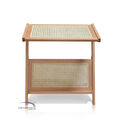 Laptop Desk Junifer Size 60cm - Top Rattan With Rattan Shelves E icon