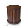 Round Bedside With Sliding Door - Dark Brown A icon