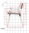 Stacking Chair  technical drawing left elevation