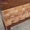 Teak console table door carving detailed view
