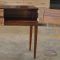 Teak console table - the comparment door opened