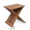 Teak folding table stool top