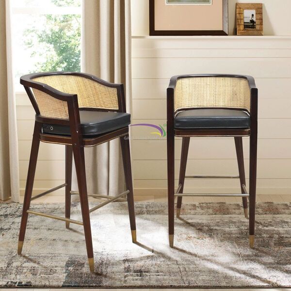 Mid-century Rattan Bar Chair