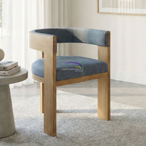 Arc Teak Barrel Lounge Chair