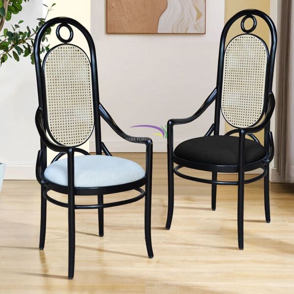 Arm Chair With High Angled Backrest