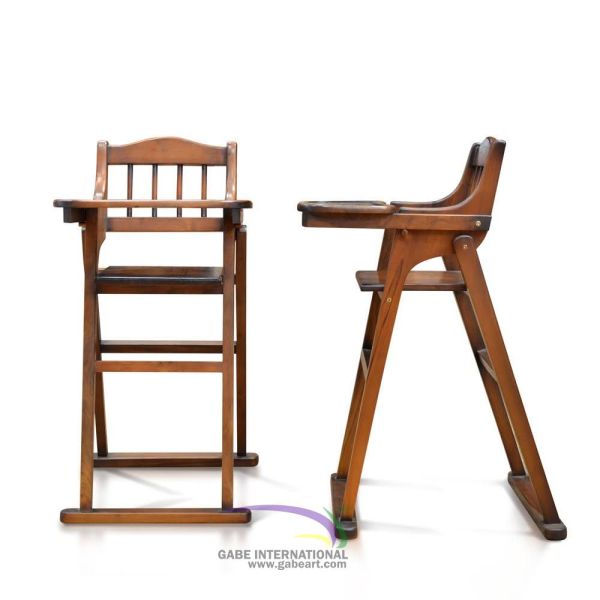 Baby highchair front and side view