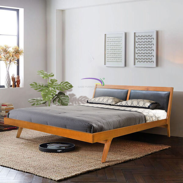 Bed Fifties Mattress Size 160x200 Leather Headboard