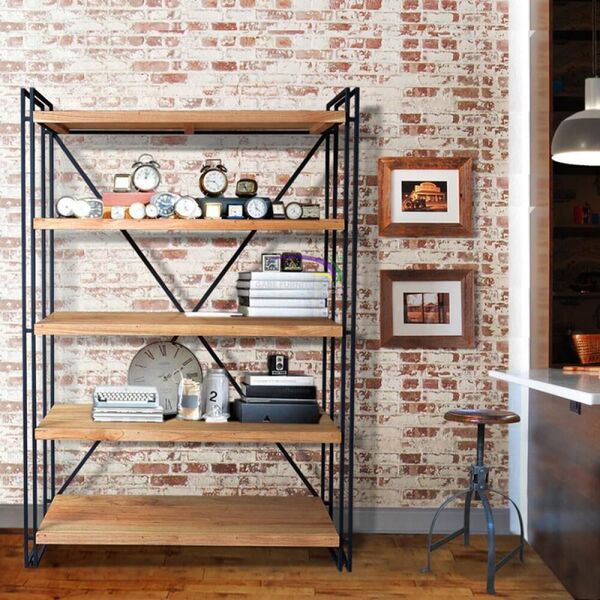 Boockrack 5 Shelves Iron Frame
