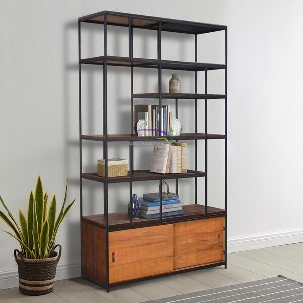 Book Rack Combination With Metal