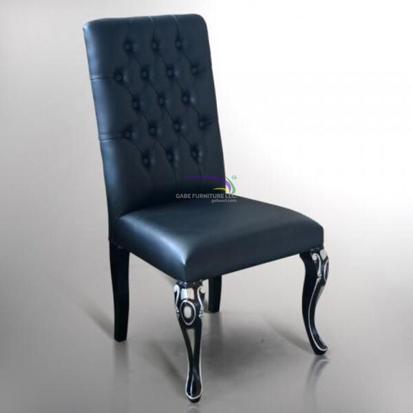 Chair Black Silver