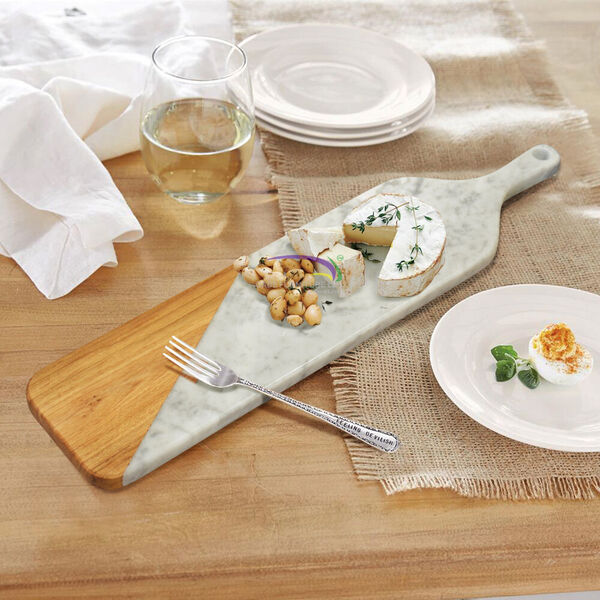 Cutting Board Padle 2 Marble Teak
