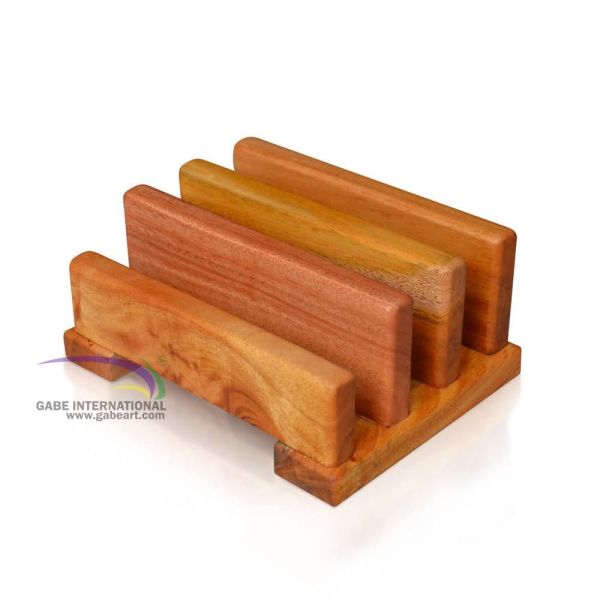 Cutting board rack light brown color