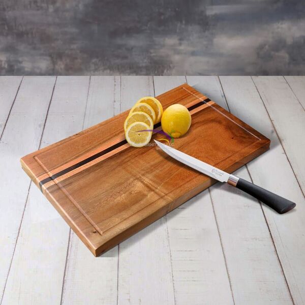 Cutting Board  Stripe 3 Wd  D 40 X 2.5 X 24.5