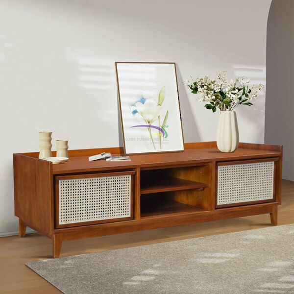 Tropica Rattan Teak Media Console