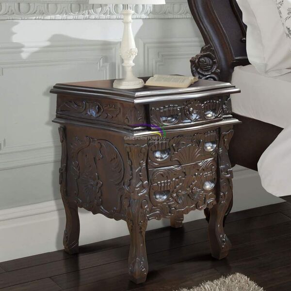 Gothic Carved Bedside