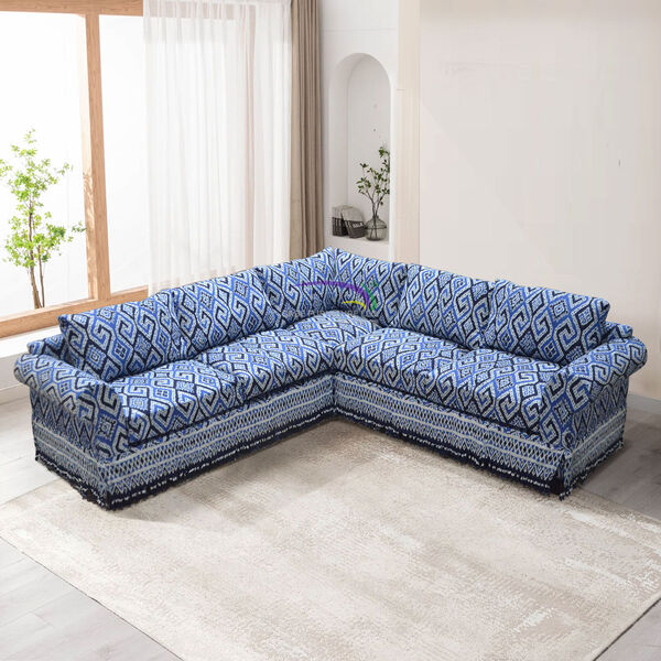 Java Batik L-shape Sofa