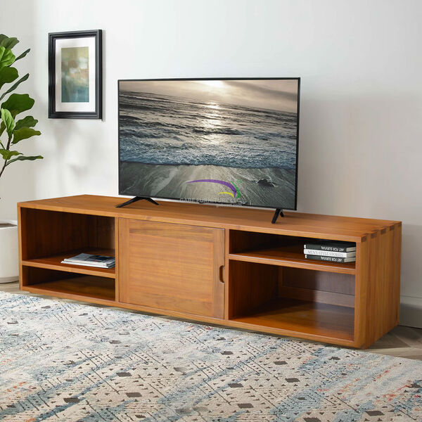 Solid Teak Low Sideboard / Tv Stand 