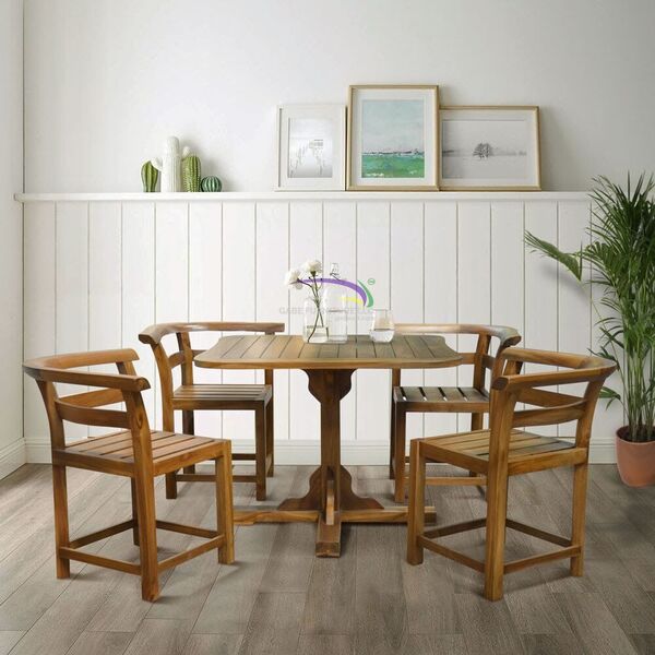 Teak Compact Dining Set