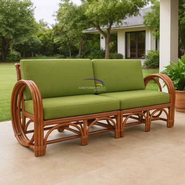Rattan Sofa Bench – 3 Seater