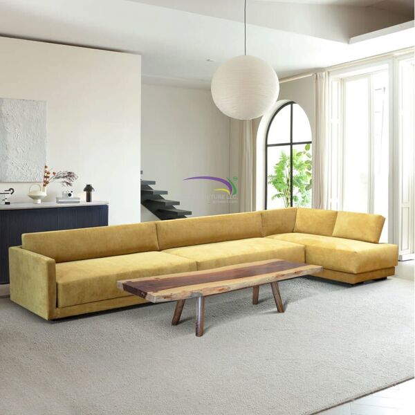 Mustard Luxe L-shape Sofa