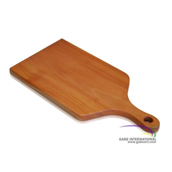 Solid wood basic cutting board teak color