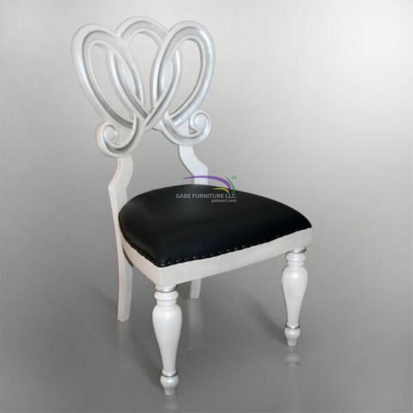 Chair White Silver 