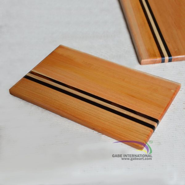 Stripe wood cutting board acacia