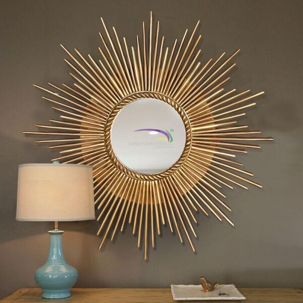 Frame And Mirror Sunrise Gold