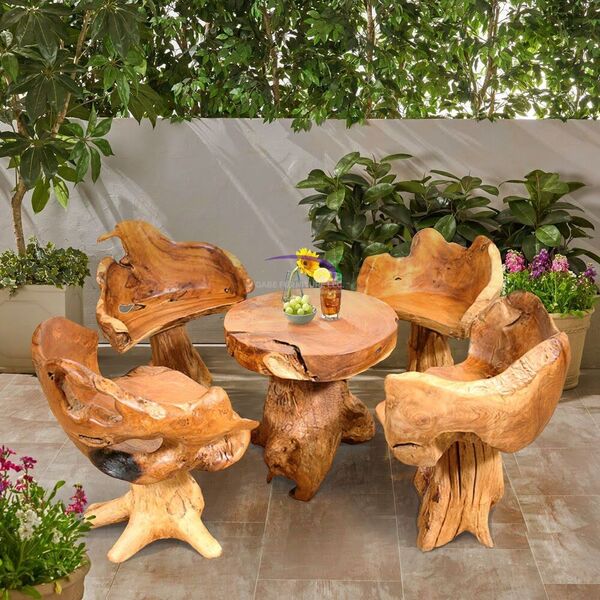 Wood Stump Table
