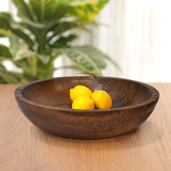 Wooden Bowl Katie Small Rustic Light Brown