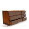 Teak wood batik chest of 9 drawers pulled out