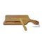 Teak cutting board  with wooden knife