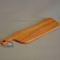 Long slim cutting board teak wood handle