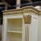 Mahogany Bathroom Cabinet with Double Sinks Vanity Carving and gold paint finish detail
