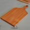 Solid wood basic cutting board light teak