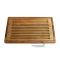 Teak bread board finished with food grade material